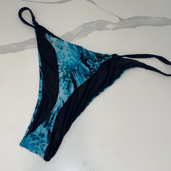 Parah Teal Blue Tie-Dye Women's Swim Bottom Size 44 It - M USA - Picture 2 of 6